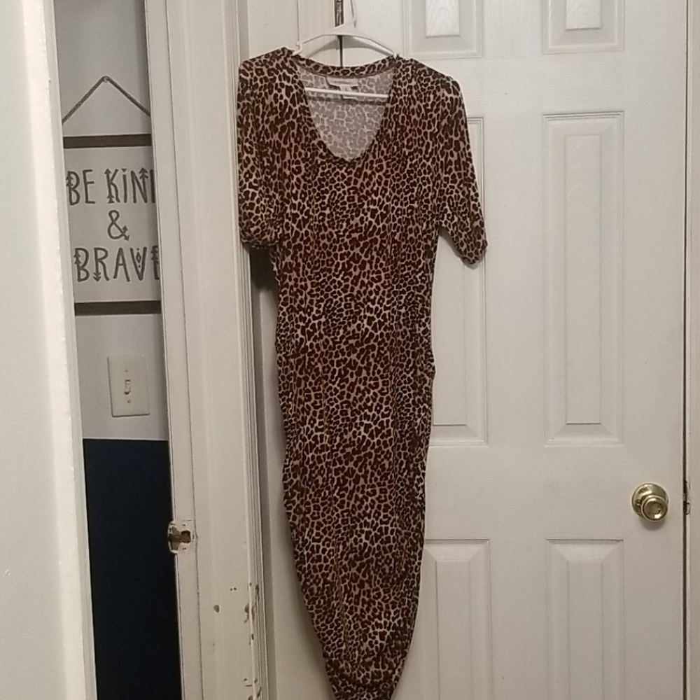Animal print Maternity dress